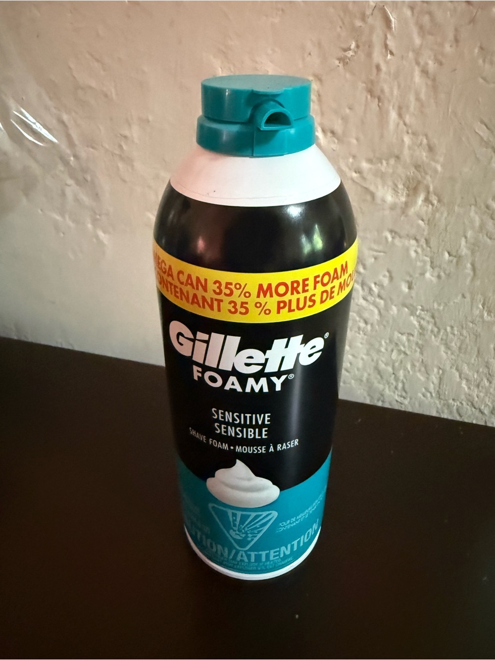 Gillette Foamy Sensitive Shave Foam - Teal/Black